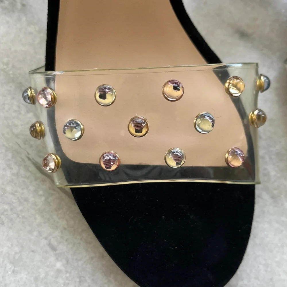 Kate Spade Black Heels with Studded Strap - Picture 3 of 11